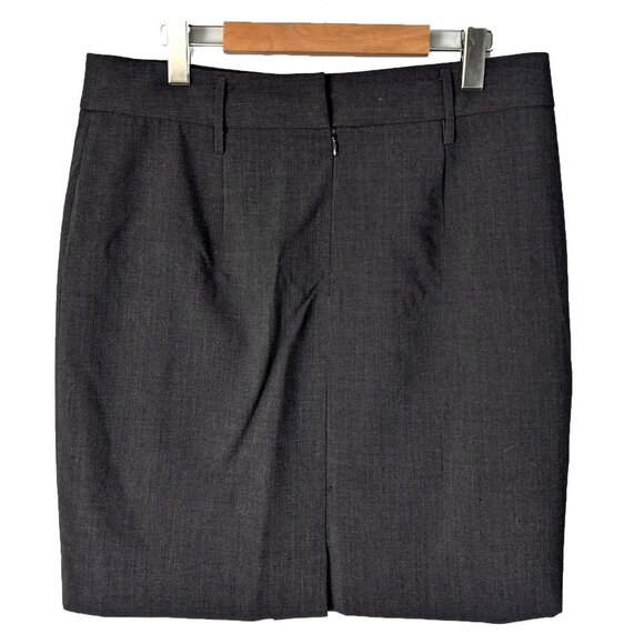 Alfani Pencil Business Skirt Above the Knee Suit Work Wear Classic Lined Grey 12 - Picture 4 of 6